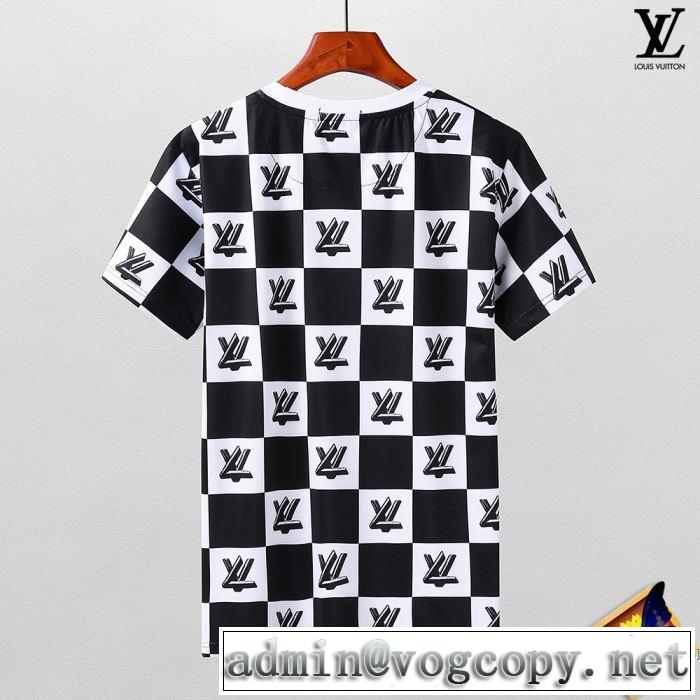 高感度アイテム シンプル 半袖Tシャツ ルイ ヴィトン LOUIS VUITTON 2色可選 2018春夏新作