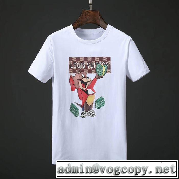 ルイ ヴィトン LOUIS VUITTON 自然な肌触り 2018春夏新作 半袖Tシャツ 超激安価格 2色可選
