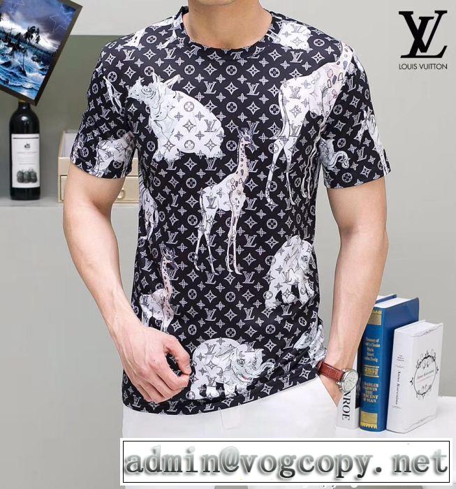 半袖Tシャツ 2018新品入荷 2色可選 高感度アイテム ルイ ヴィトン LOUIS VUITTON