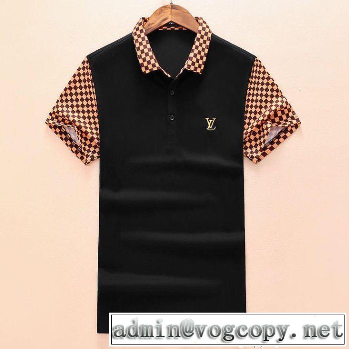 爆買い2018LOUIS VUITTONルイヴィトンスーパーコピービジネス用メンズポロ半袖Ｔシャツ