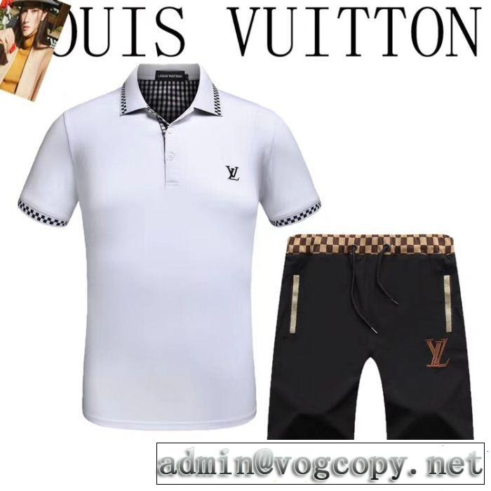 ルイ ヴィトン現代的な印象  LOUIS VUITTON 2色可選 半袖/Tシャツ超人気美品