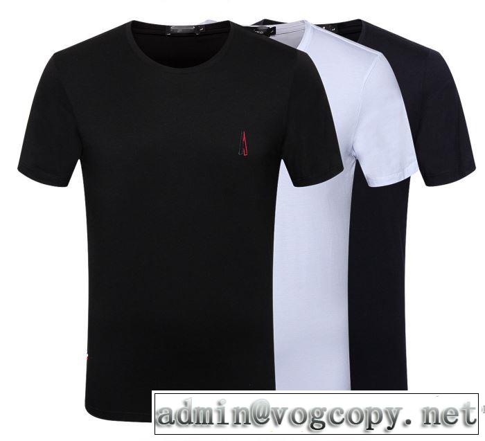 肌に馴染みやすい モンクレール MONCLER 2018春夏新作 2色可選 半袖Tシャツ 売上ランキング1位