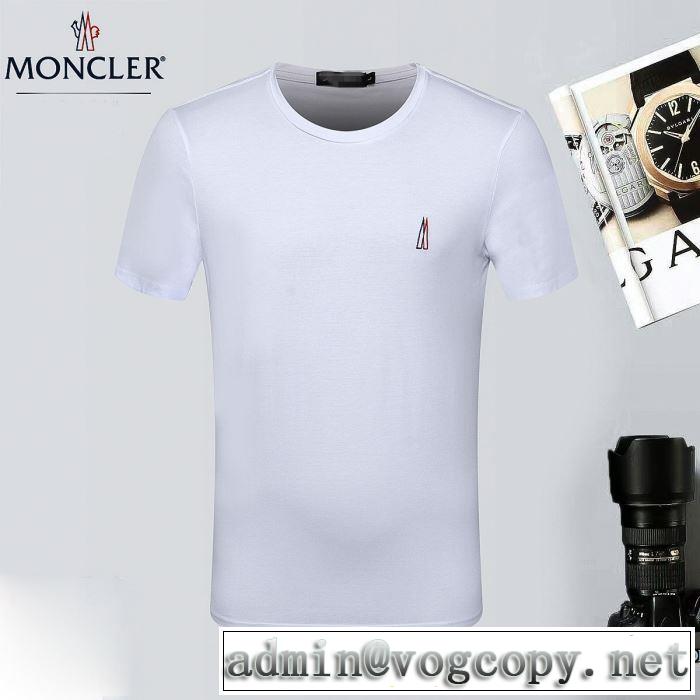 肌に馴染みやすい モンクレール MONCLER 2018春夏新作 2色可選 半袖Tシャツ 売上ランキング1位