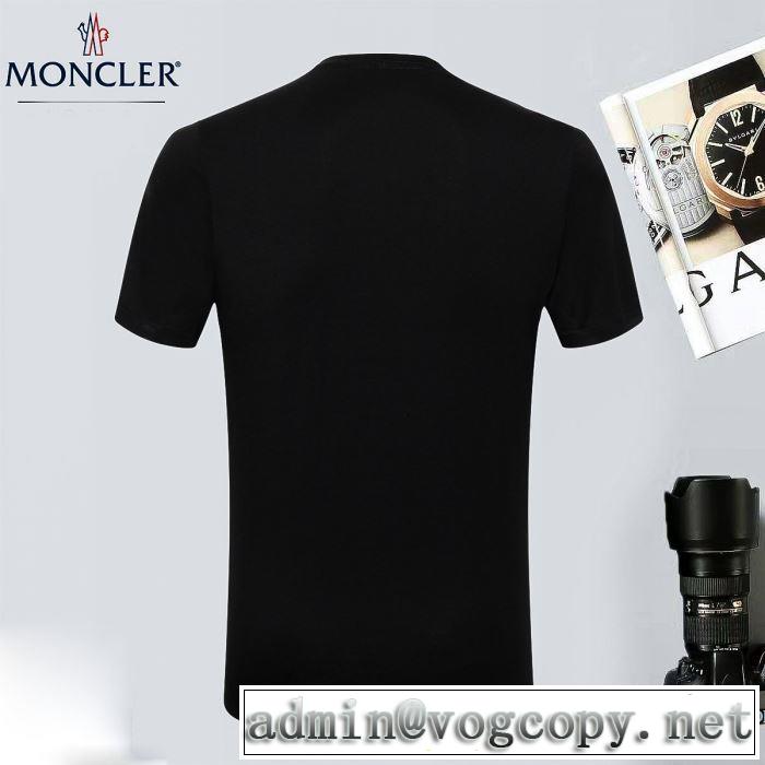 肌に馴染みやすい モンクレール MONCLER 2018春夏新作 2色可選 半袖Tシャツ 売上ランキング1位