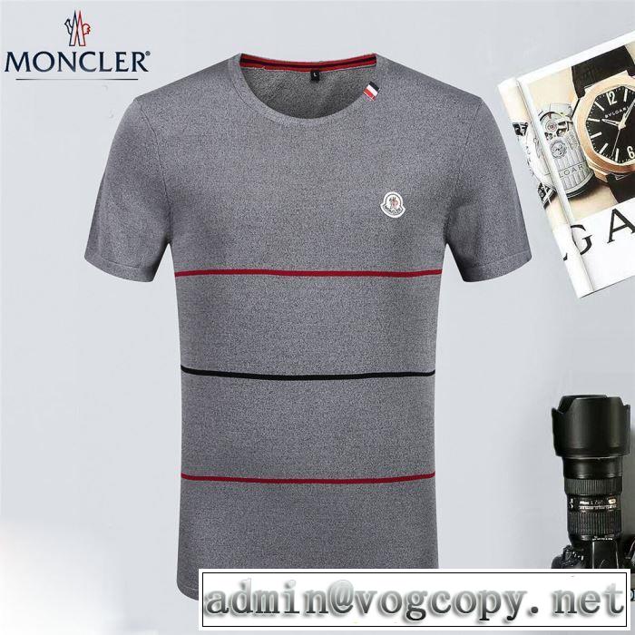 シンプル モンクレール MONCLER 2018春夏新作 4色可選 半袖Tシャツ キレイめおしゃれ