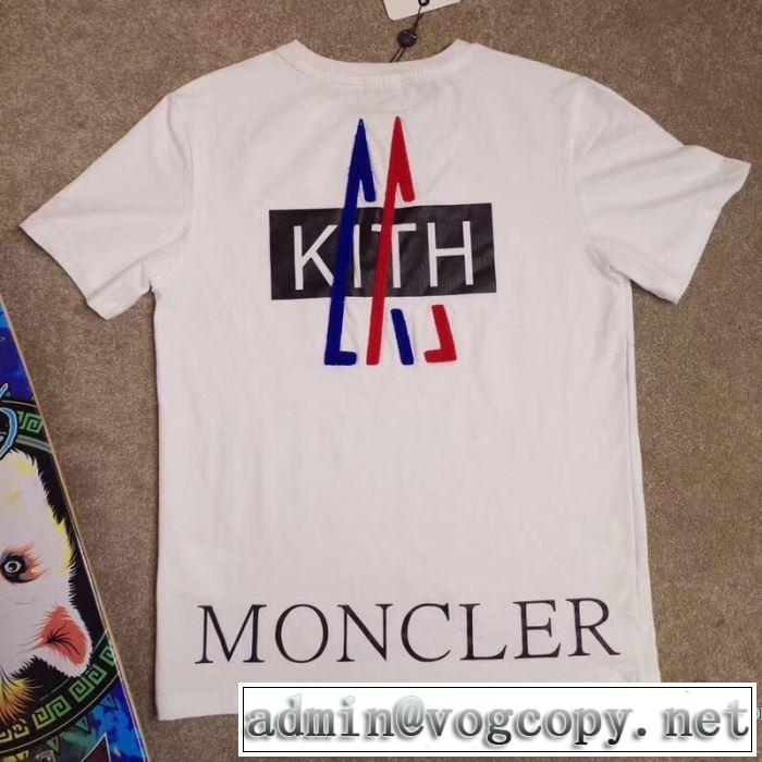 細身のシルエット 2018春夏新作 2色可選 一味違うデザイン 半袖Tシャツ モンクレール MONCLER