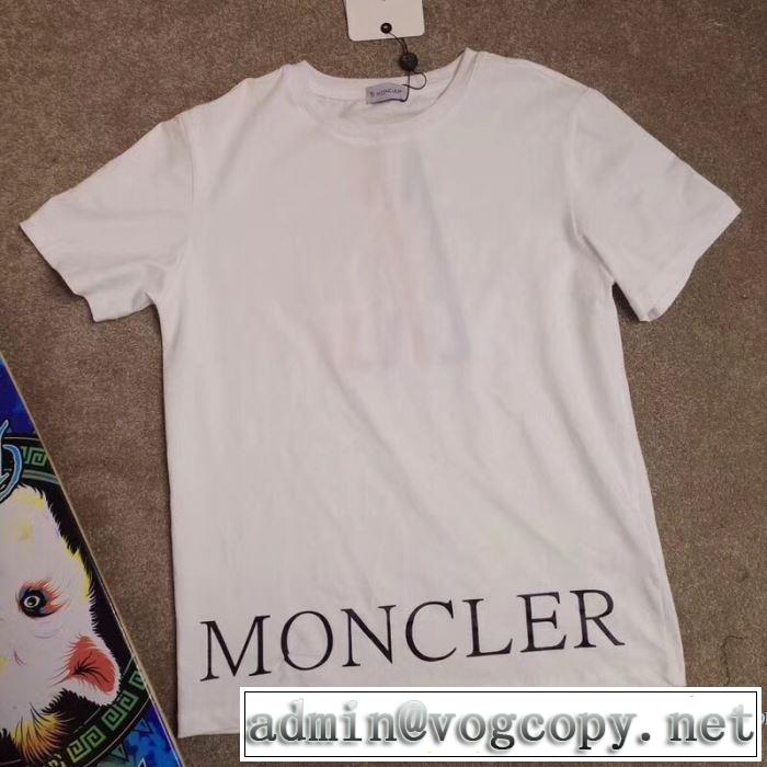 細身のシルエット 2018春夏新作 2色可選 一味違うデザイン 半袖Tシャツ モンクレール MONCLER