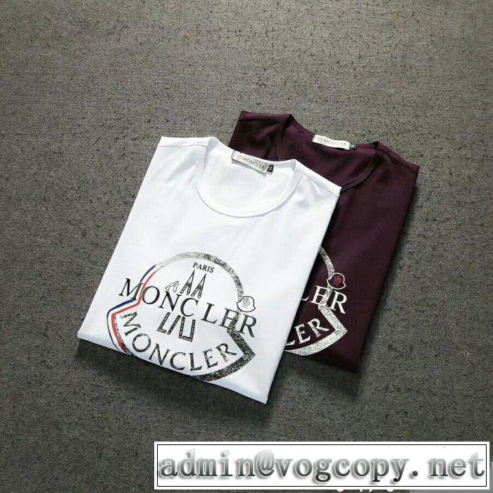 2018年春夏シーズン 流行の注目ブランド モンクレール MONCLER 半袖Tシャツ 2色可選