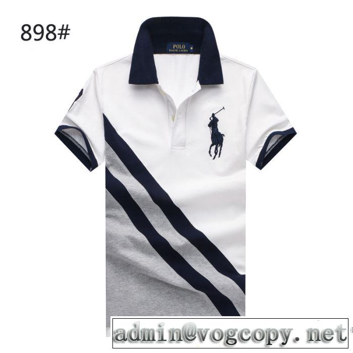 ポロ ラルフローレン Polo Ralph Lauren 2018春夏新作 半袖Tシャツ 国内完売 3色可選 収縮性のある