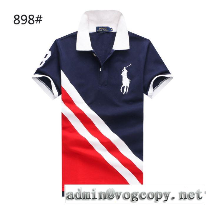 ポロ ラルフローレン Polo Ralph Lauren 2018春夏新作 半袖Tシャツ 国内完売 3色可選 収縮性のある