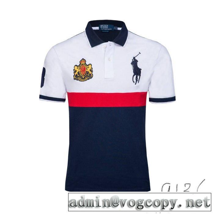  目前の注目ブランド 3色可選今季爆発的な人気  ポロ ラルフローレン Polo Ralph Lauren 美品*入手困難 半袖Tシャツ