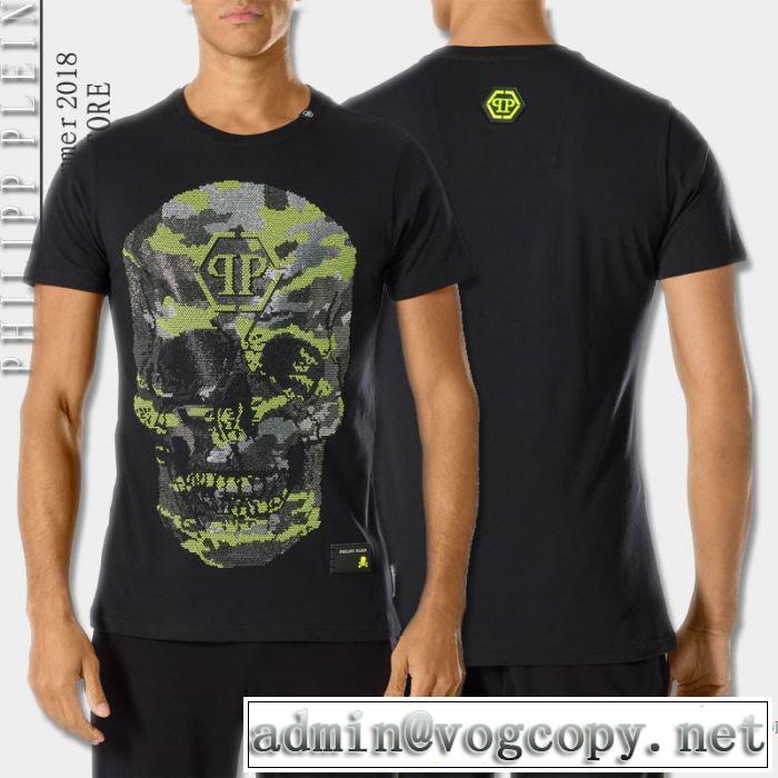 半袖Tシャツ 4色可選 フィリッププレイン PHILIPP PLEIN 2018春夏新作 話題の新作到着！ カジュアル