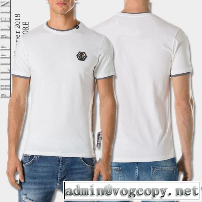 上品でファッション 2018春夏新作 半袖Tシャツ 2色可選 ドライ フィリッププレイン PHILIPP PLEIN