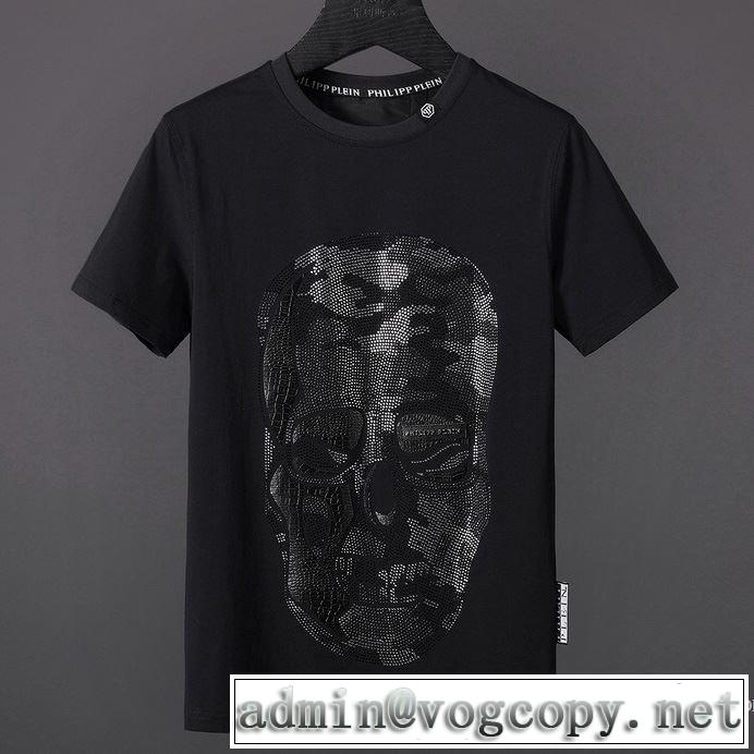優しいフィット感 2018春夏新作 2色可選 フィリッププレイン PHILIPP PLEIN 大流行中 半袖Tシャツ
