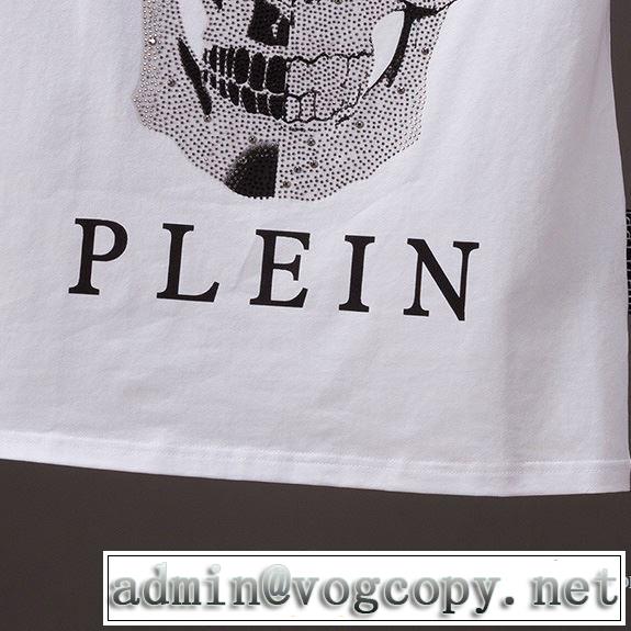 乾きやすい 半袖Tシャツ 2色可選 フィリッププレイン PHILIPP PLEIN 2018春夏新作 高級感が漂う