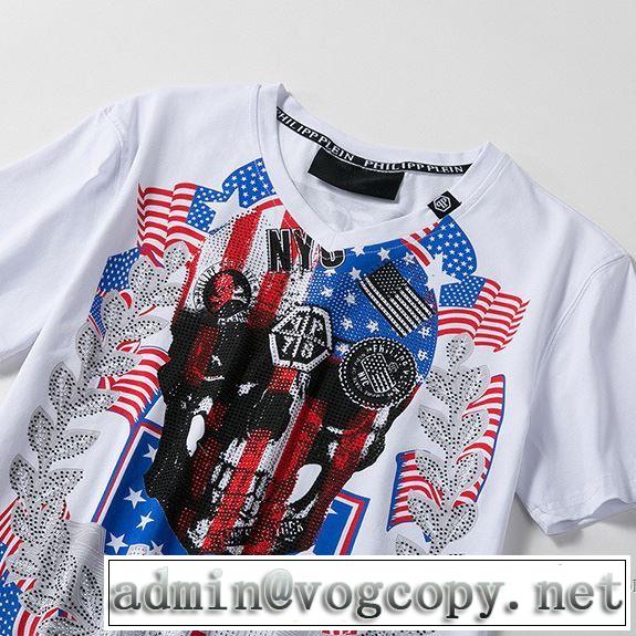 乾きやすい フィリッププレイン PHILIPP PLEIN 2018春夏新作 半袖Tシャツ 2色可選 希少価値大