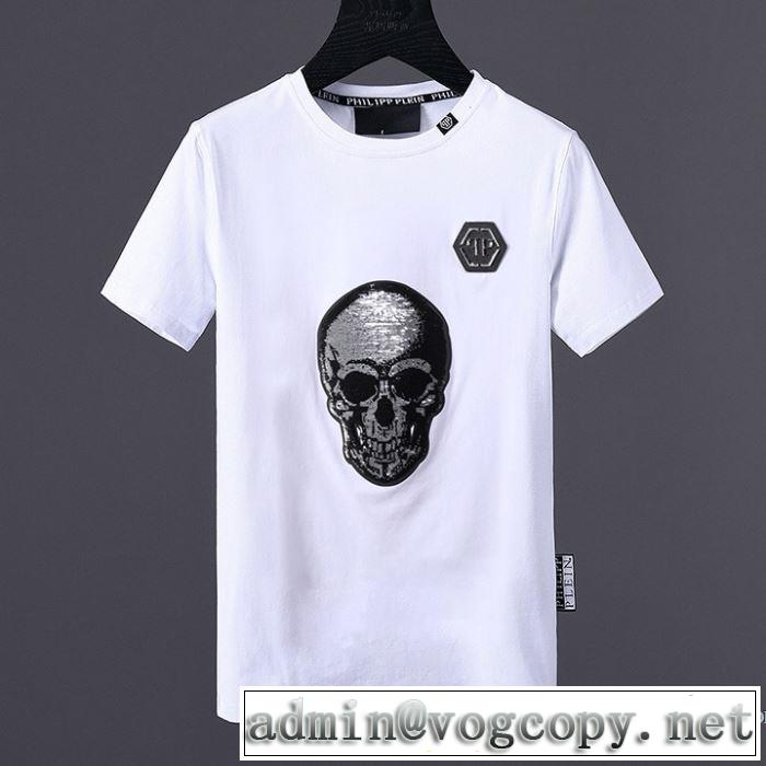 2018春夏新作 魅力をプラス 2色可選 超目玉 フィリッププレイン PHILIPP PLEIN 半袖Tシャツ
