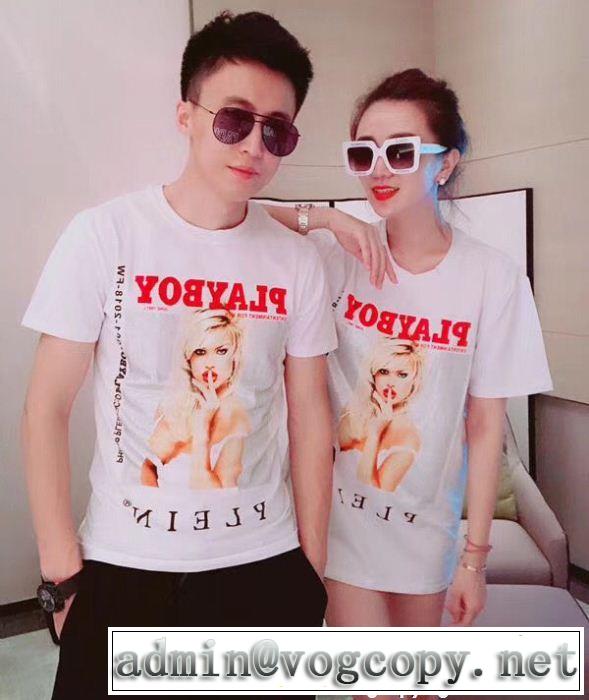  目前の注目ブランド 個性的なモデル フィリッププレイン PHILIPP PLEIN 定番品質保証 2色可選 男女兼用 半袖Tシャツ