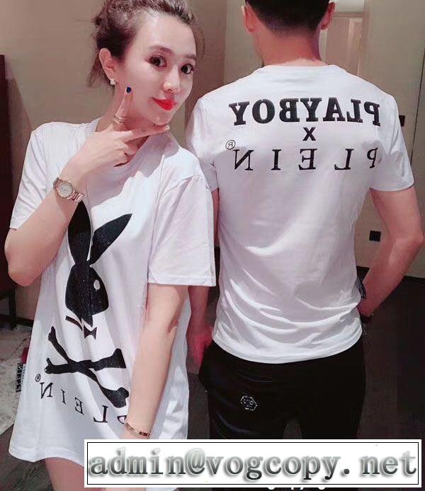 人気デザインで欲しい 2色可選 日本限定素材 フィリッププレイン PHILIPP PLEIN 半袖Tシャツ  男女兼用 2018最高ランキング