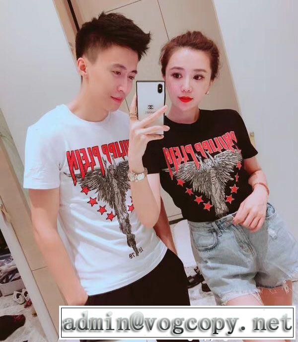 2018夏の定番新品到来! 男女兼用 数量限定再入荷 フィリッププレイン PHILIPP PLEIN 半袖Tシャツ 2色可選 大胆なデザイン