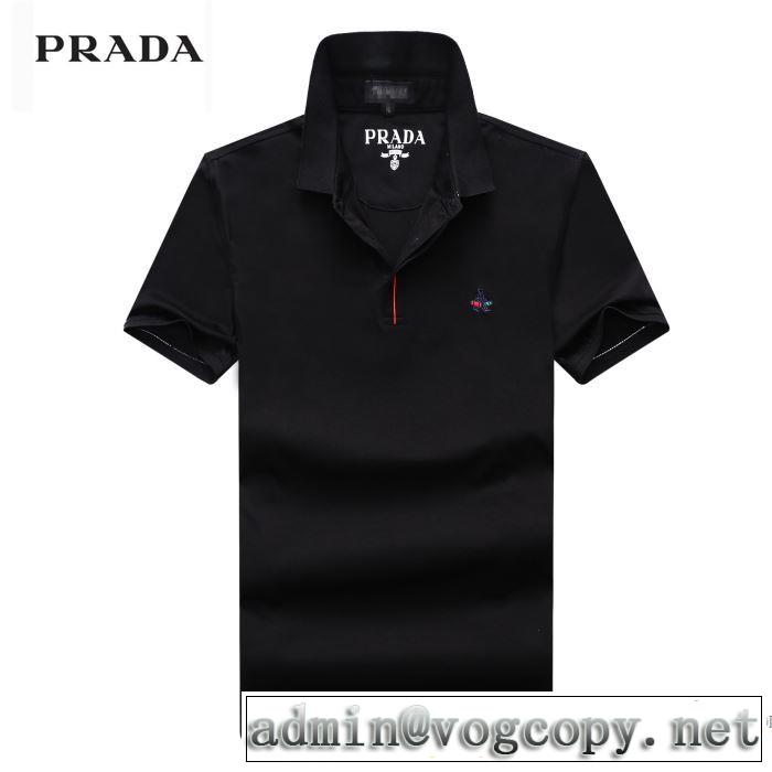 2018春夏新作 3色可選 カジュアル プラダ PRADA  半袖Tシャツ 一味違うデザイン