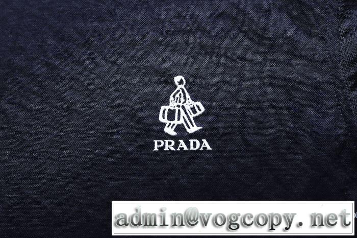 着心地満点 プラダ PRADA  半袖Tシャツ 2018春夏新作 有名人同じアイテム 3色可選