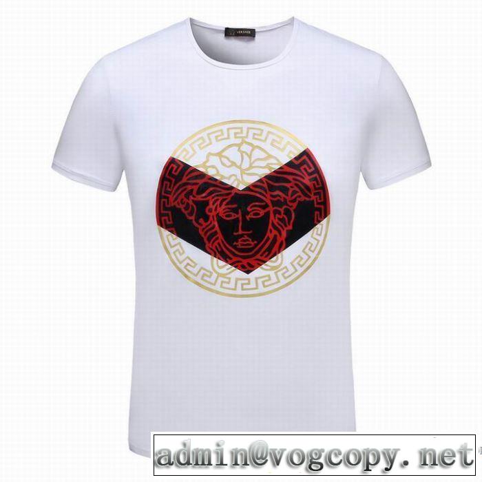 2018春夏新作 激安大特価定番 ヴェルサーチ VERSACE 吸汗性に優れ 半袖Tシャツ 3色可選