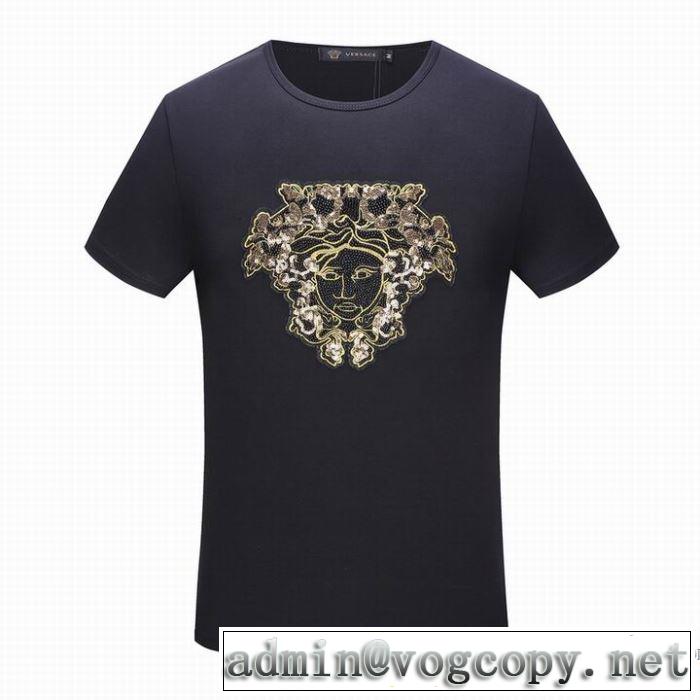 通気性に優れた ヴェルサーチ VERSACE 2色可選 半袖Tシャツ 2018春夏新作 驚きの低価格