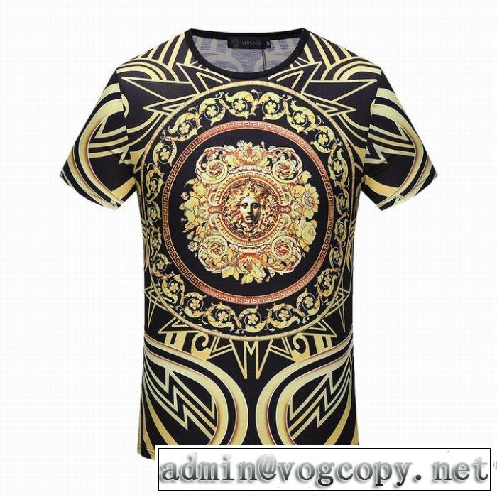 爆買い大得価 優しいフィット感 半袖Tシャツ 2018春夏新作 ヴェルサーチ VERSACE