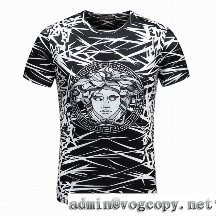 2018春夏新作 カジュアル ヴェルサーチ VERSACE 2色可選 半袖Tシャツ お買い得得価
