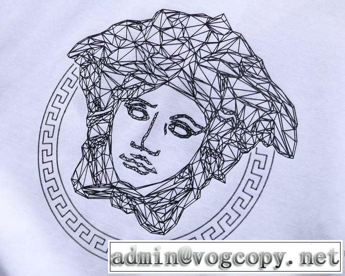 先行受注 半袖Tシャツ ヴェルサーチ VERSACE 3色可選 着心地満点 2018春夏新作