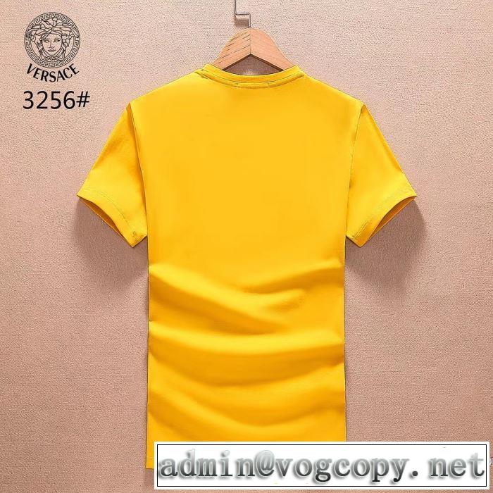 2018春夏新作 収縮性のある 半袖Tシャツ 3色可選 ヴェルサーチ VERSACE 最近人気一番！