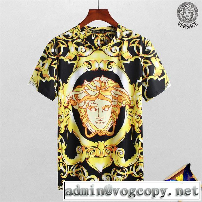  乾きやすい 半袖Tシャツ 2018春夏新作 在庫を確保 ヴェルサーチ VERSACE