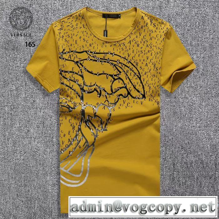 半袖Tシャツ 3色可選 ヴェルサーチ VERSACE すっかり定番化 2018春夏新作 しわになりにくい