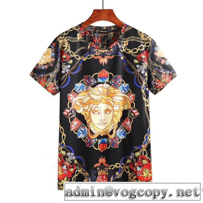 半袖Tシャツ クールビズ 2018春夏新作 ヴェルサーチ VERSACE 美品*入手困難