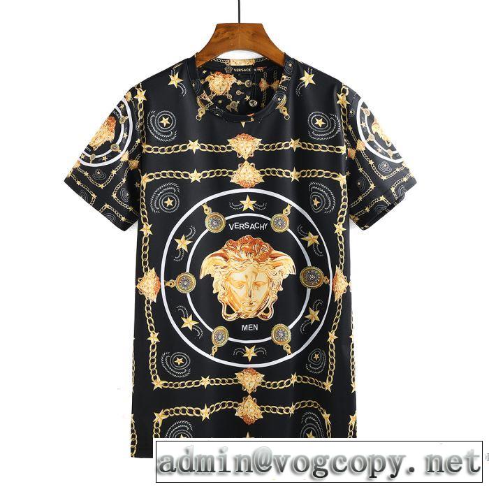着回し度抜群 半袖Tシャツ 2018春夏新作 絶妙な新商品 ヴェルサーチ VERSACE