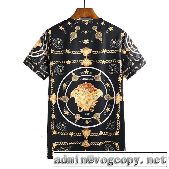 着回し度抜群 半袖Tシャツ 2018春夏新作 絶妙な新商品 ヴェルサーチ VERSACE