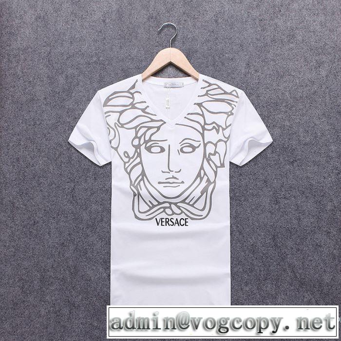  2018春夏新作 カジュアル ヴェルサーチ VERSACE 3色可選 半袖Tシャツ 最終数量限り！
