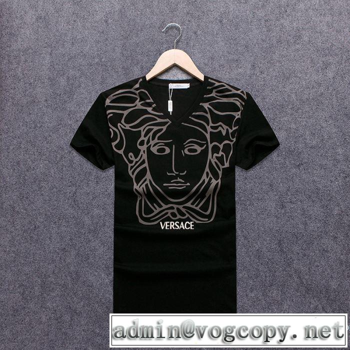 2018春夏新作 カジュアル ヴェルサーチ VERSACE 3色可選 半袖Tシャツ 最終数量限り！