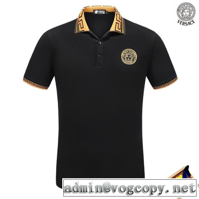 ドライ ヴェルサーチ VERSACE 2色可選 半袖Tシャツ ファッショニスタ愛用 2018春夏新作