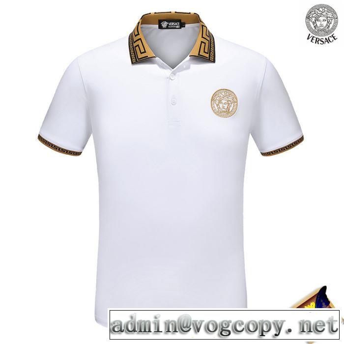 ドライ ヴェルサーチ VERSACE 2色可選 半袖Tシャツ ファッショニスタ愛用 2018春夏新作