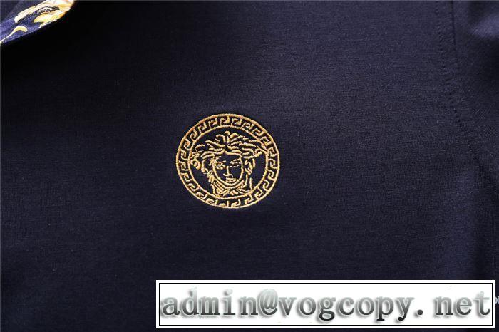 2018春夏新作 肌に馴染みやすい ヴェルサーチ VERSACE 3色可選 半袖Tシャツ 欧米韓流