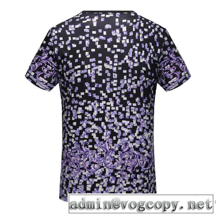 超人気美品 2018春夏新作 着回し度抜群 ヴェルサーチ VERSACE 半袖Tシャツ