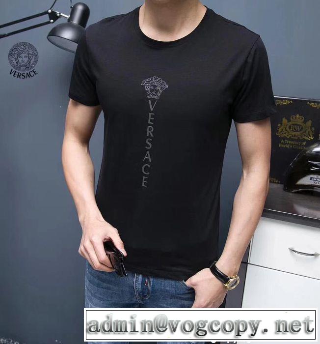 美品*入手困難 2018人気の主流アイテム ヴェルサーチ VERSACE 2色可選 半袖Tシャツ