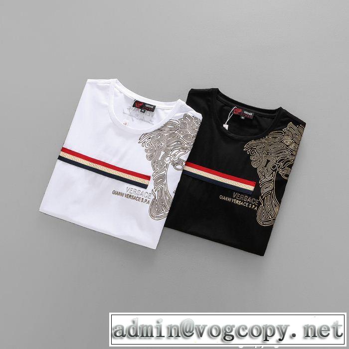  18ＳＳ美品 半袖Tシャツ 2色可選 ヴェルサーチ VERSACE 絶妙な新商品