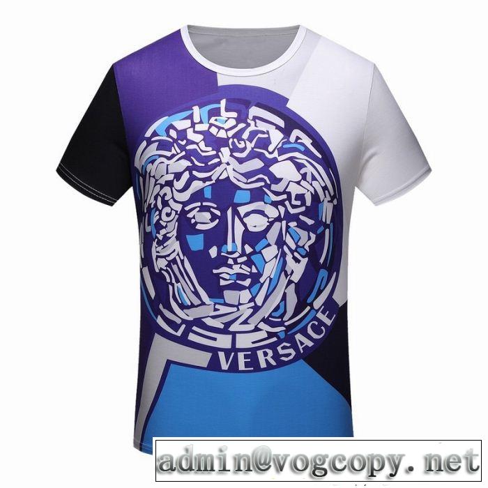  半袖Tシャツ 希少価値大 2018年人気満々のブランド ヴェルサーチ VERSACE
