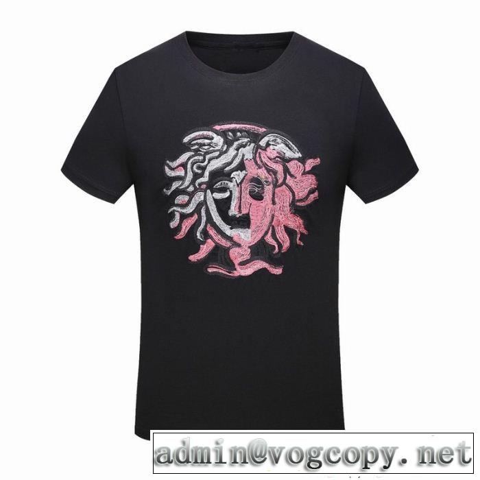 ヴェルサーチ VERSACE 最終数量限り！ 半袖Tシャツ 2018年春夏入荷 2色可選