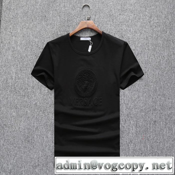  流行っている ヴェルサーチ VERSACE 2018夏の定番新品到来! 半袖Tシャツ 3色可選