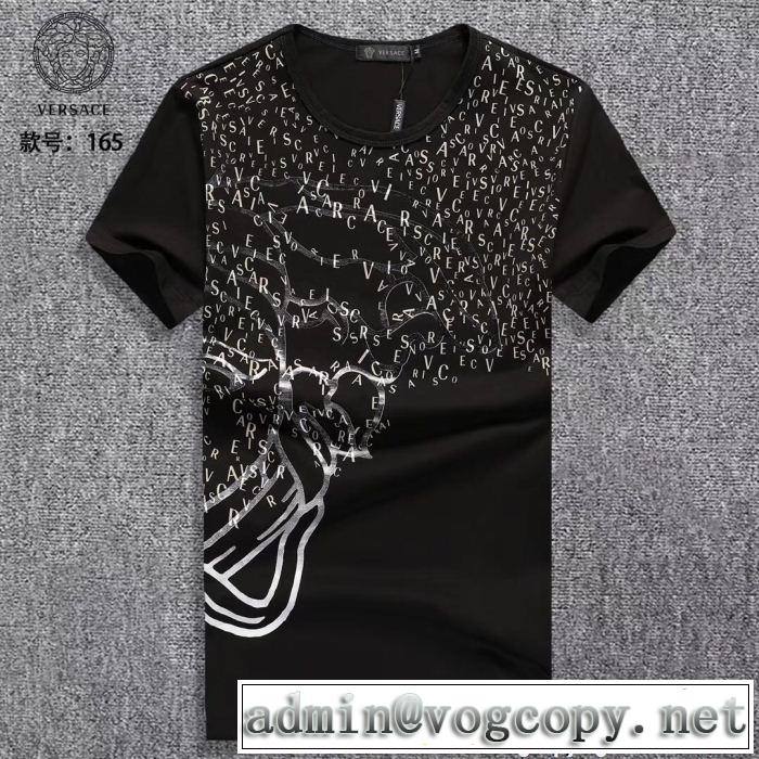 2018年春夏入荷 １着は持つべき ヴェルサーチ VERSACE 3色可選 半袖Tシャツ