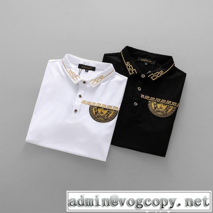 半袖Tシャツ 2色可選 ヴェルサーチ VERSACE 2018最安値！ 目前の注目ブランド